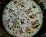 A picture of step 4 of Rava veg dosa/utappam.