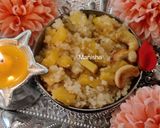 A picture of step 10 of Bhagar Pineapple Kesari.