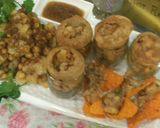 A picture of step 3 of Chatpata shot platter.