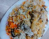 A picture of step 6 of Mutton Dehli Biryani (Plain).