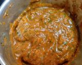A picture of step 2 of Aachaari mango chutney.