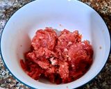 Hình bước làm 1 của món Mì ý sốt bò bằm