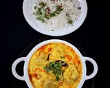 A picture of step 8 of Panjabi Kadhi Pakora & Jira Rice.
