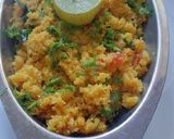 A picture of step 7 of Dalia upma (lapsi upma).
