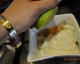 A picture of step 4 of Macaroni Salad سالاد ماکارونی.
