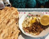 عکس مرحله 2 از دستور نيمروی بهشتی🍳🍳🍳🍳🌼🌼🌼🍋🍋🍋🥚🥚🧅🧅🧅