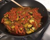Une image de l'étape 10 de Fusilis de lentilles corail aux légumes du jardin et mozzarella di buffala.