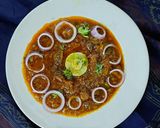 A picture of step 8 of Mutton keema.