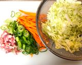 A picture of step 1 of Japanese Egg wrapped Fried Noodle(Omu Yakisoba).