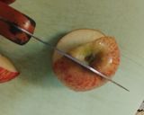 عکس مرحله 3 از دستور میوهآرایی سیب🍎