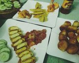 Hình bước làm 3 của món Trứng cuộn