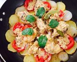 A picture of step 5 of Pan steam chicken with masalay dar sabzi.