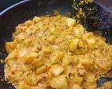 A picture of step 5 of Dahi wale Aloo.