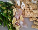 Foto langkah ke 1 dari resep Sayur Santan Cabe Hijau (#postingrame2_Tempe).