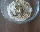 A picture of step 1 of Seven layered puris.