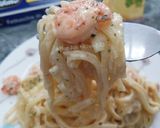 Foto langkah ke 12 dari resep Fettucine Carbonara Gapake Ribet dan Tanpa Cream.