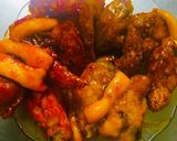 Hình bước làm 4 của món Gà sốt 4 vị và tokbokki