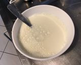 Une image de l'étape 4 de Flan de côtes de chou fleur à la mozzarella di buffala et chapelure épicée.