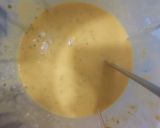 A picture of step 6 of Totapuri mango with sago and chia seeds Milk custard pudding.