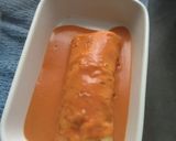 Une image de l'étape 3 de Crêpe truite poireau tomate confite.