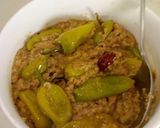 A picture of step 2 of Hadrabadi Mirch ka salan.