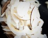 A picture of step 1 of Homemade Dessicated Coconuts.