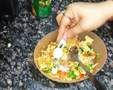 A picture of step 4 of Papad Churi.