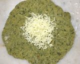 A picture of step 5 of Palak-Cheese square paratha.