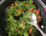 A picture of step 1 of Radish leaves mini pancakes (chila).