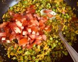A picture of step 3 of Fresh turmeric sabzi.