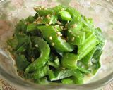 A picture of step 5 of Cucumbers with Wasabi and Miso-Mayo.