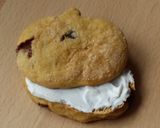 A picture of step 9 of Vickys Cinnamon Pumpkin Halloween Scones, GF DF EF SF NF.
