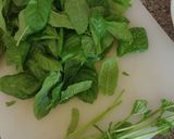 A picture of step 1 of Traditional Mint Sauce.