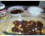 A picture of step 4 of AMIEs Grilled PINEAPPLE with NUTELLA.