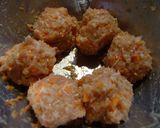 A picture of step 3 of Taro Manju with Sticky Sauce.