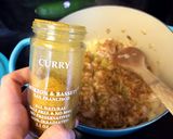 A picture of step 4 of Curry Chicken.