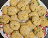 A picture of step 4 of Corn raw banana tikki.