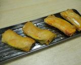 A picture of step 4 of [Farmer's Recipe] Kabocha Spring Rolls with Cream Cheese.