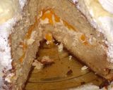 Foto del paso 5 de la receta: Torta de crema y duraznos para Luna !!!🍊🍊