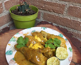 Foto del paso 7 de la receta: Muslitos de pollo con salsa curry, mango y lima 🥭💕