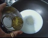 A picture of step 1 of Instant Milk Malai Peda.