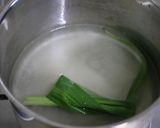 Gambar langkah 1 resipi Puding Boba Teh Hijau.