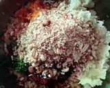 A picture of step 3 of Veg Keema cutlets (without onion and garlic).