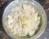 A picture of step 4 of Sabudana finger sticks.