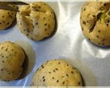 A picture of step 7 of Chunky Sweet Potato and Black Sesame Mini Rolls.