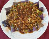 蒸茄子拌肉丁的食譜步驟3照片