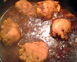 A picture of step 7 of chicken in a nest of cabbage.
