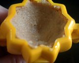 A picture of step 7 of Nolen Gur er jolbhara sandesh (date palm jaggery sandesh).
