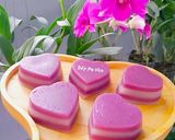 A picture of step 5 of Purple Sweet Potato Steamed Layer Cake (Bánh Da Lợn Khoai Lang Tím) 💜.