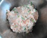 A picture of step 1 of Shiso Leaf Tsukune with Salt Sauce.